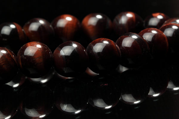 10 mm Red Tiger Eye Beads Premium Quality Stone Carving