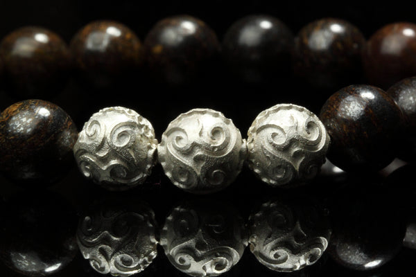 Simple Bronzite Men´s Bracelet