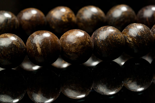12 mm Bronzite Beads Premium Quality Stone Carving