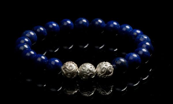 Simple Lapis Lazuli Bracelet for Men