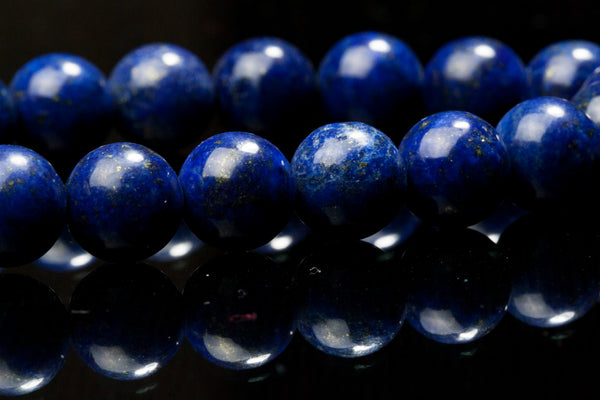 Fine cut premium quality Lapis Lazuli 12 mm beads 